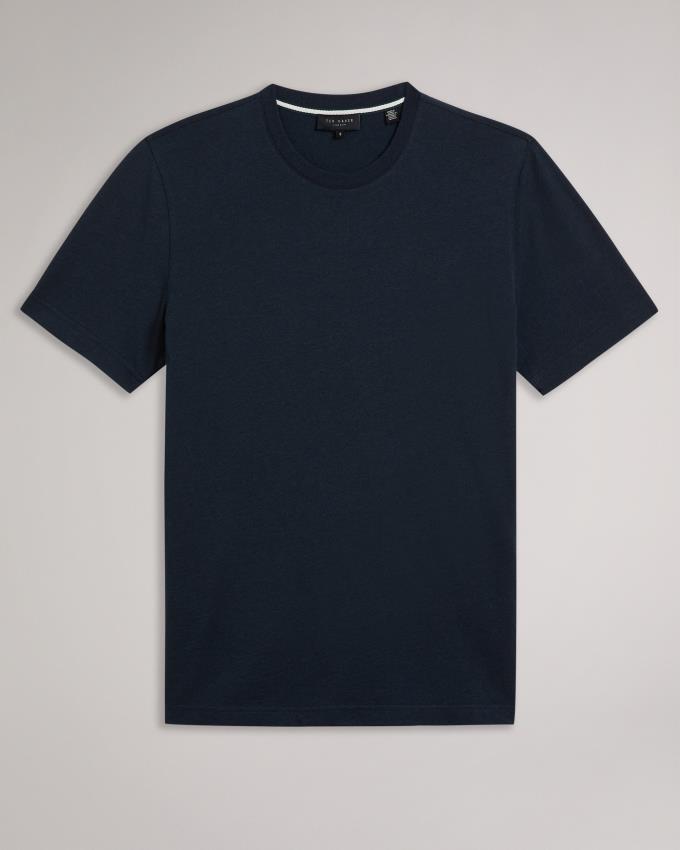 T-Shirt Ted Baker Cashmere Blend Bleu Marine Bleu Homme | GKJ-21765551